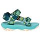 Neon Floral Bright Teal