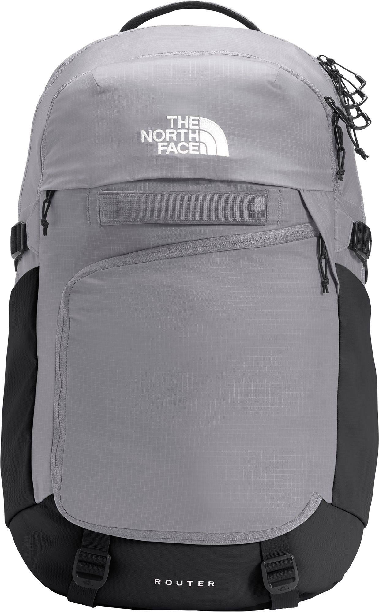 Photos - Backpack The North Face Router , Men's, Meld Grey/Tnf Black 21TNOUMRTRXXXXX 