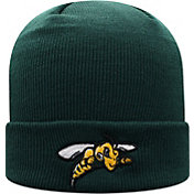 Top of the World Men's Black Hills State Yellow Jackets Green Cuff Knit Beanie