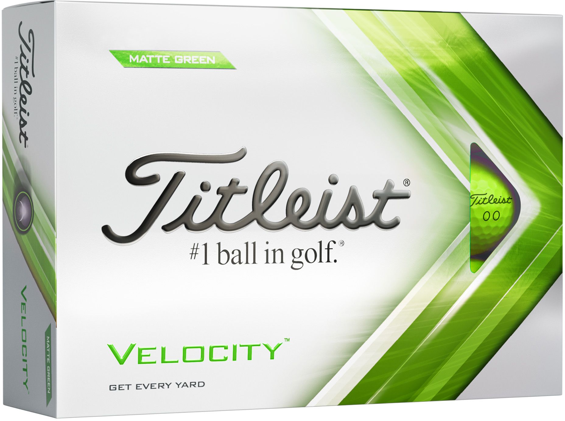 Titleist 2022 Velocity Matte Green Golf Balls, Men's