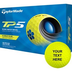 TaylorMade 2021 TP5 Yellow Personalized Golf Balls