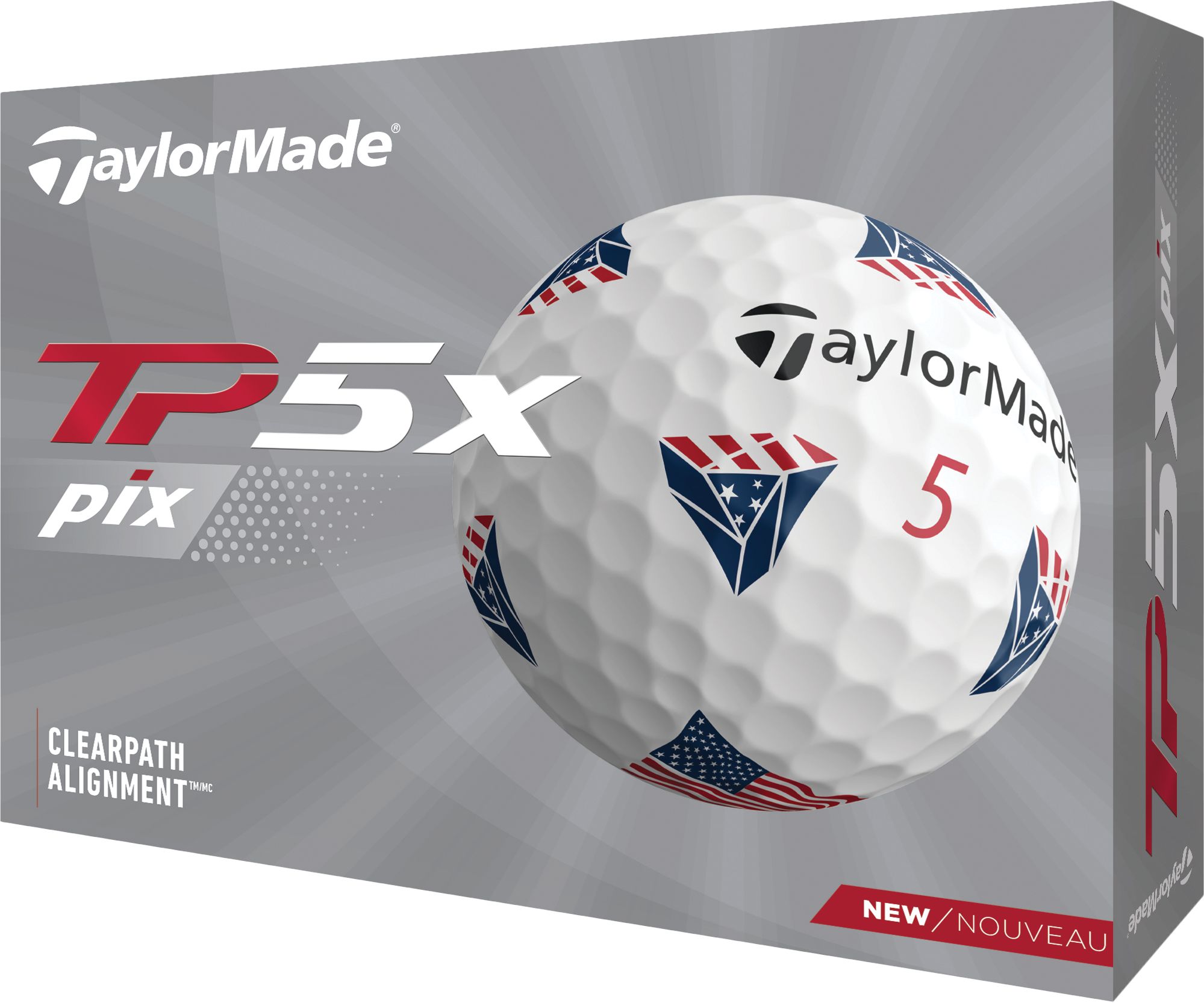 TaylorMade 2021 TP5x pix USA Golf Balls