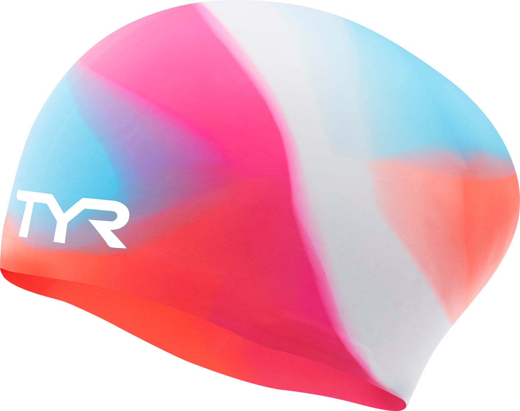 TYR Youth Tie Dye Long Hair Silicone Swim Cap