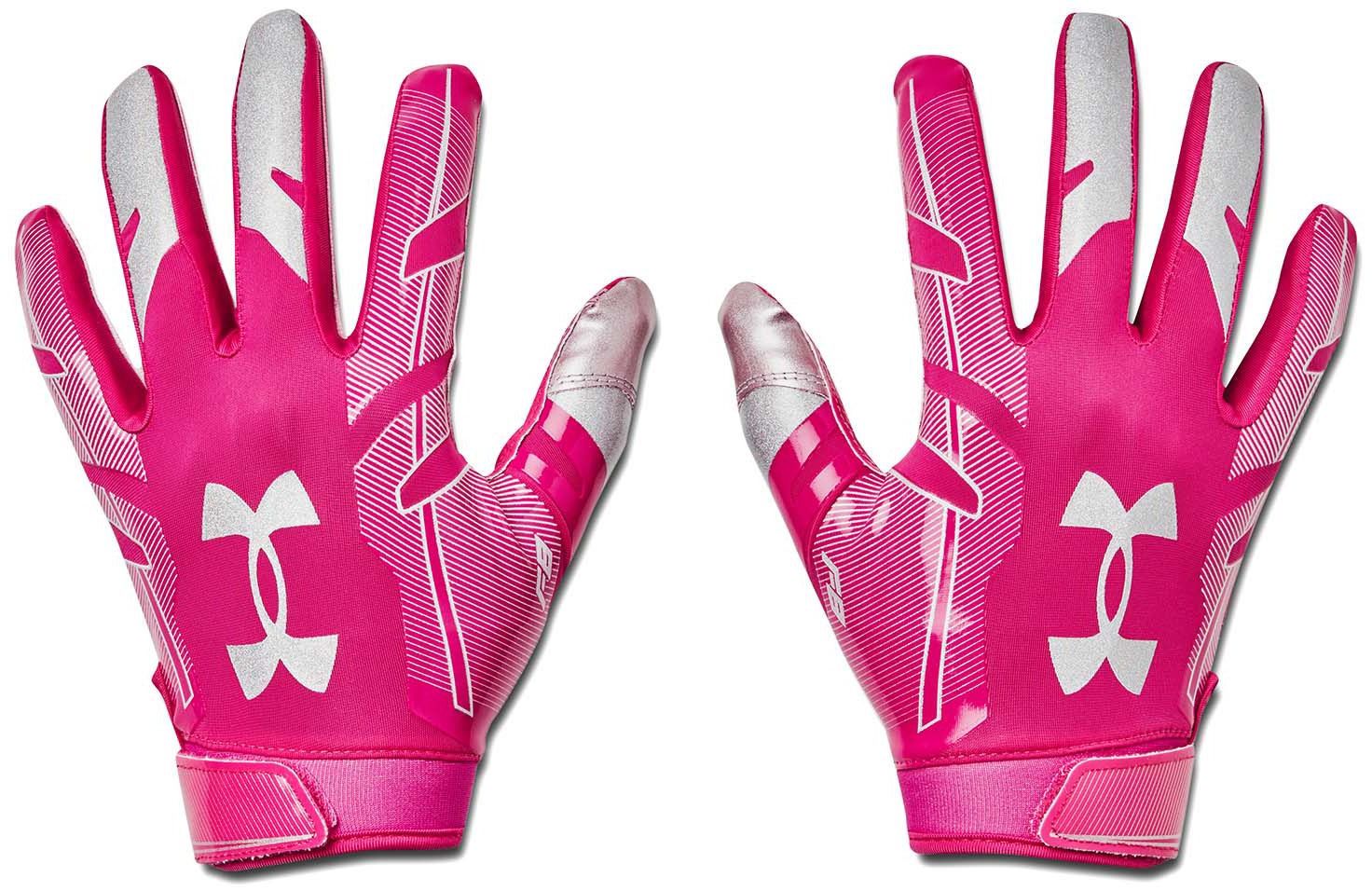 Under Armour Adult F8 Football Gloves - Pink