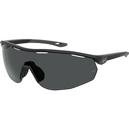 .com: Under Armour Zone Sunglasses, Black/Gray Lens, 65 mm