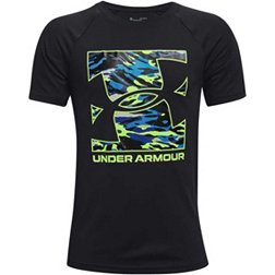 Under Armour Boys' UA Tech Box Logo Camo Graphic T-Shirt