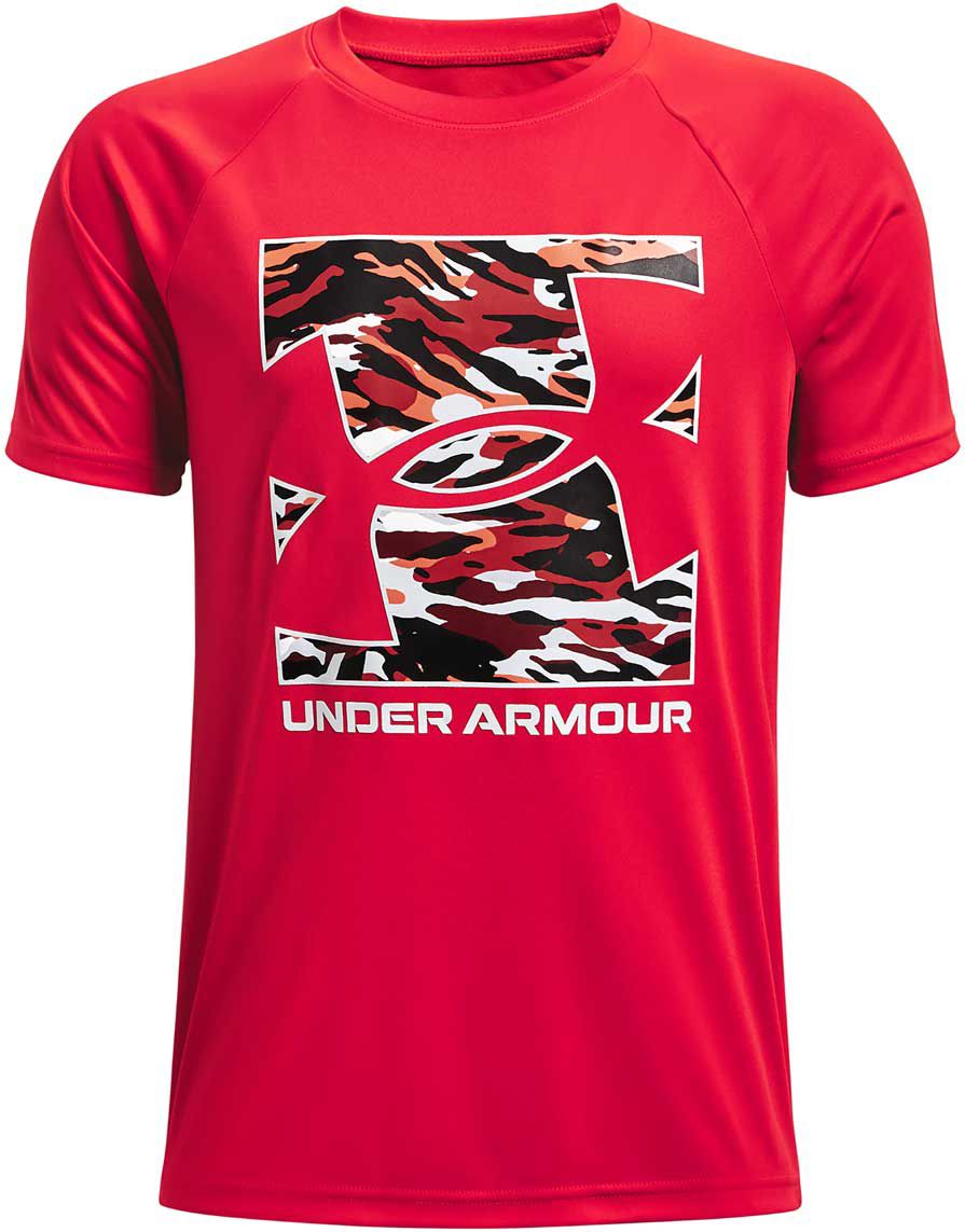 Under Armour Boys' UA Tech Box Logo Camo Graphic T-Shirt