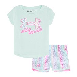 Under Armour Infant Girls' Palm Chevron Logo T-Shirt and Shorts Set