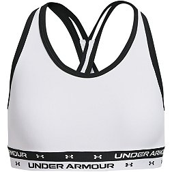 Under Armour Girls' HeatGear Solid Crossback Sports Bra