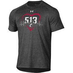 Under Armour Men's Cincinnati Bearcats Grey '513' Area Code T-Shirt