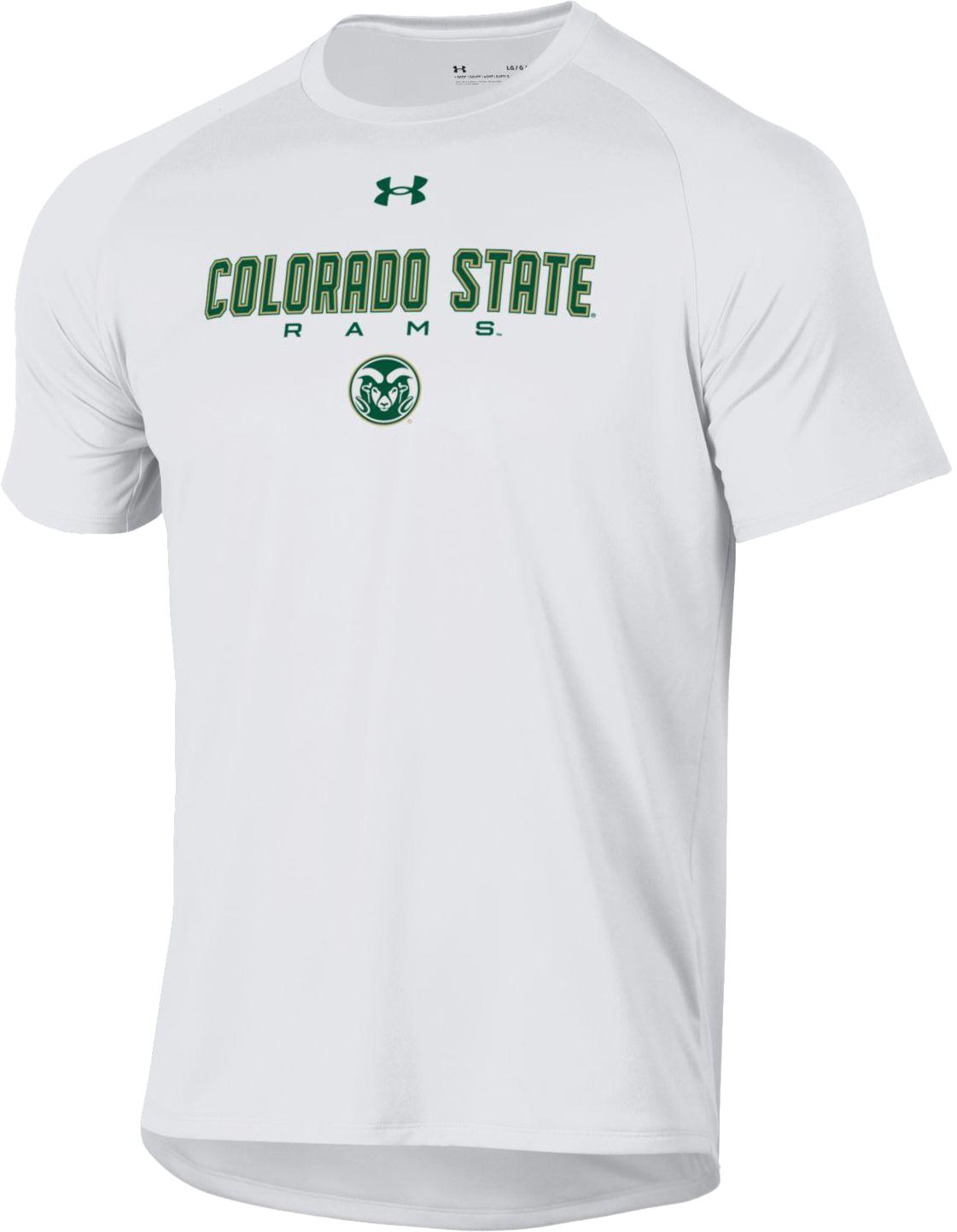 Under Armour Men's Colorado State Rams White Tech Performance T-Shirt