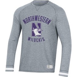 Under Armour Men's Northwestern Wildcats Grey Gameday Thermal Long Sleeve T-Shirt