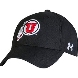 Under Armour Men's Utah Utes Black Adjustable Hat
