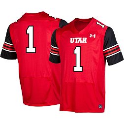 Under Armour Men's Utah Utes #1 Crimson Replica Football Jersey