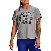Under Armour Women's Project Rock Property Of Iron Paradise Short Sleeve T-Shirt