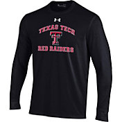 Under Armour Youth Texas Tech Red Raiders Black Charged Cotton Long Sleeve T-Shirt