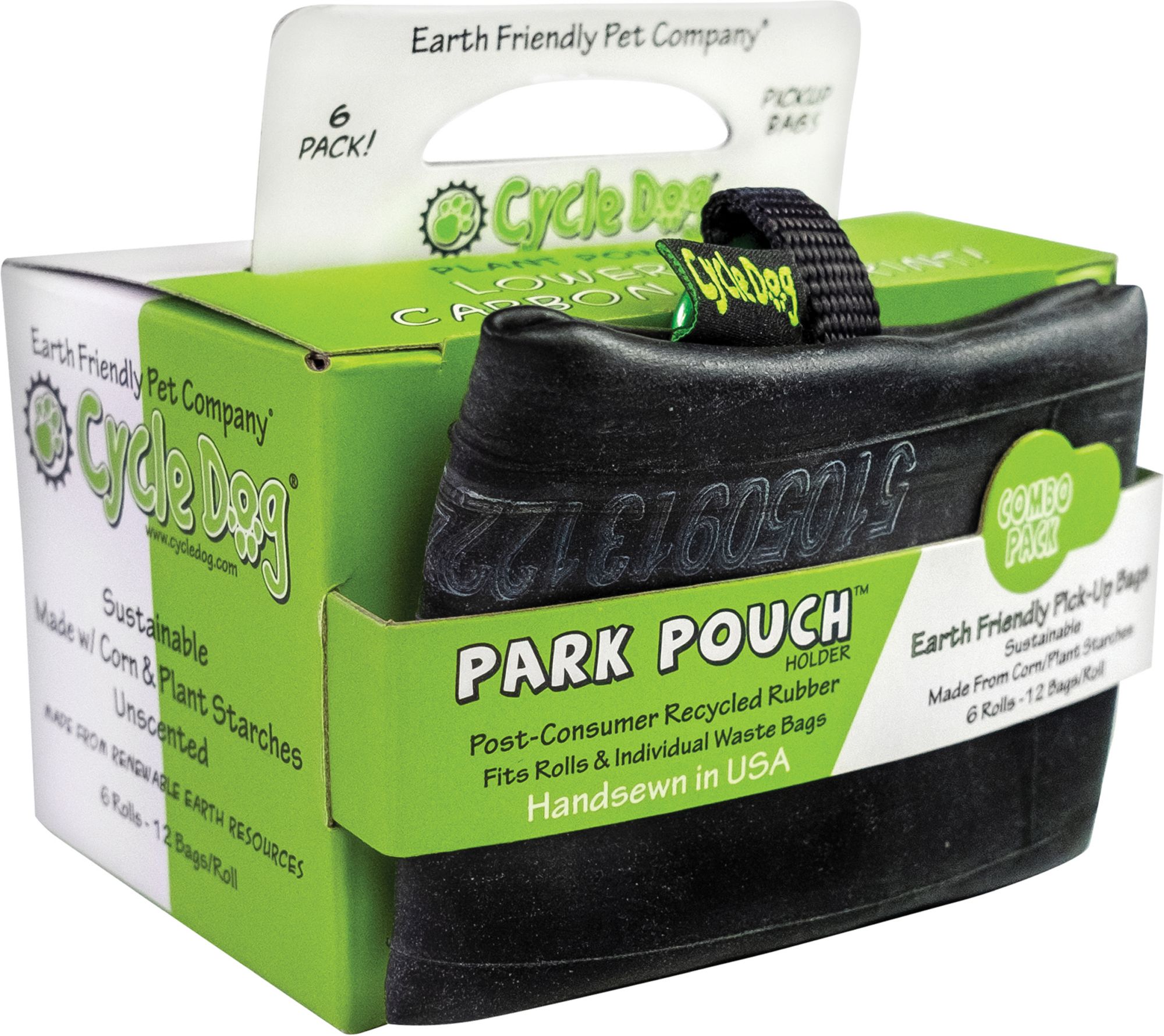 Cycle Dog 6pk Eco Poop Bags &amp; Holder