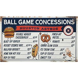 Open Road Houston Astros Concessions Sign