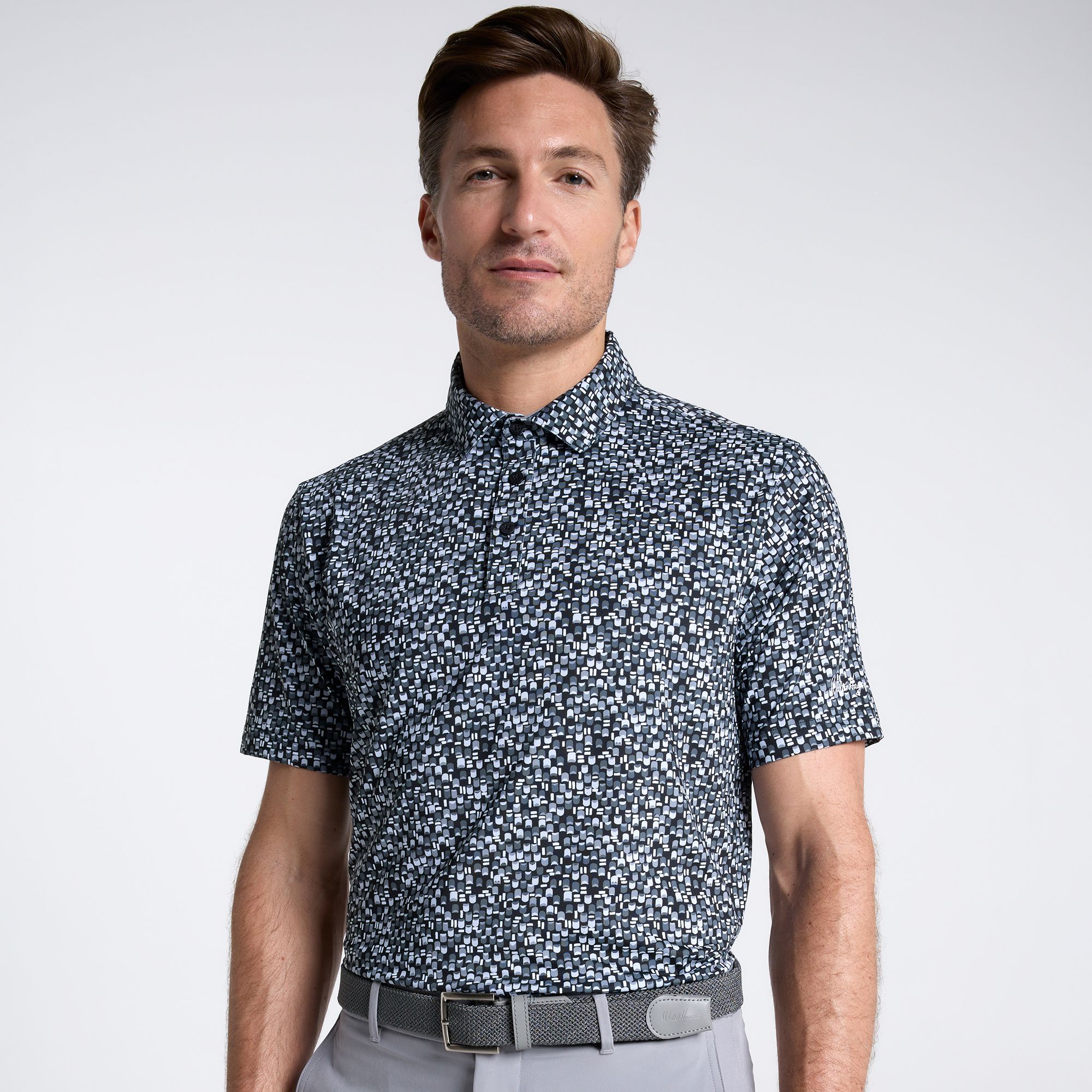 Walter Hagen Men's Performance 11 Novelty Print Golf Polo
