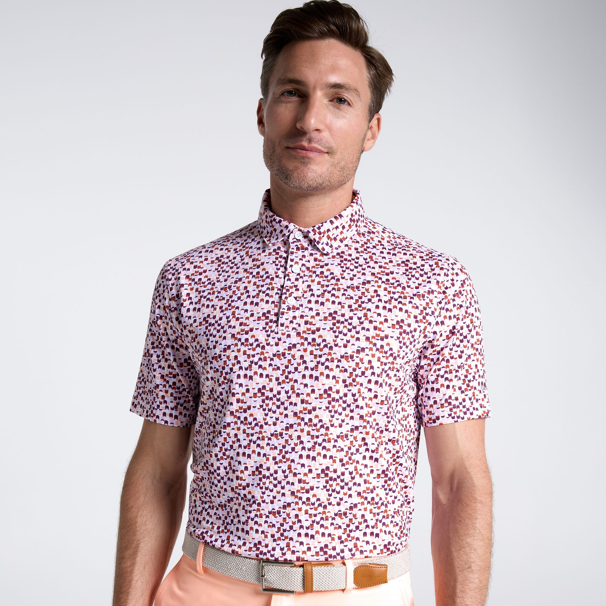Walter Hagen Men's Performance 11 Novelty Print Golf Polo