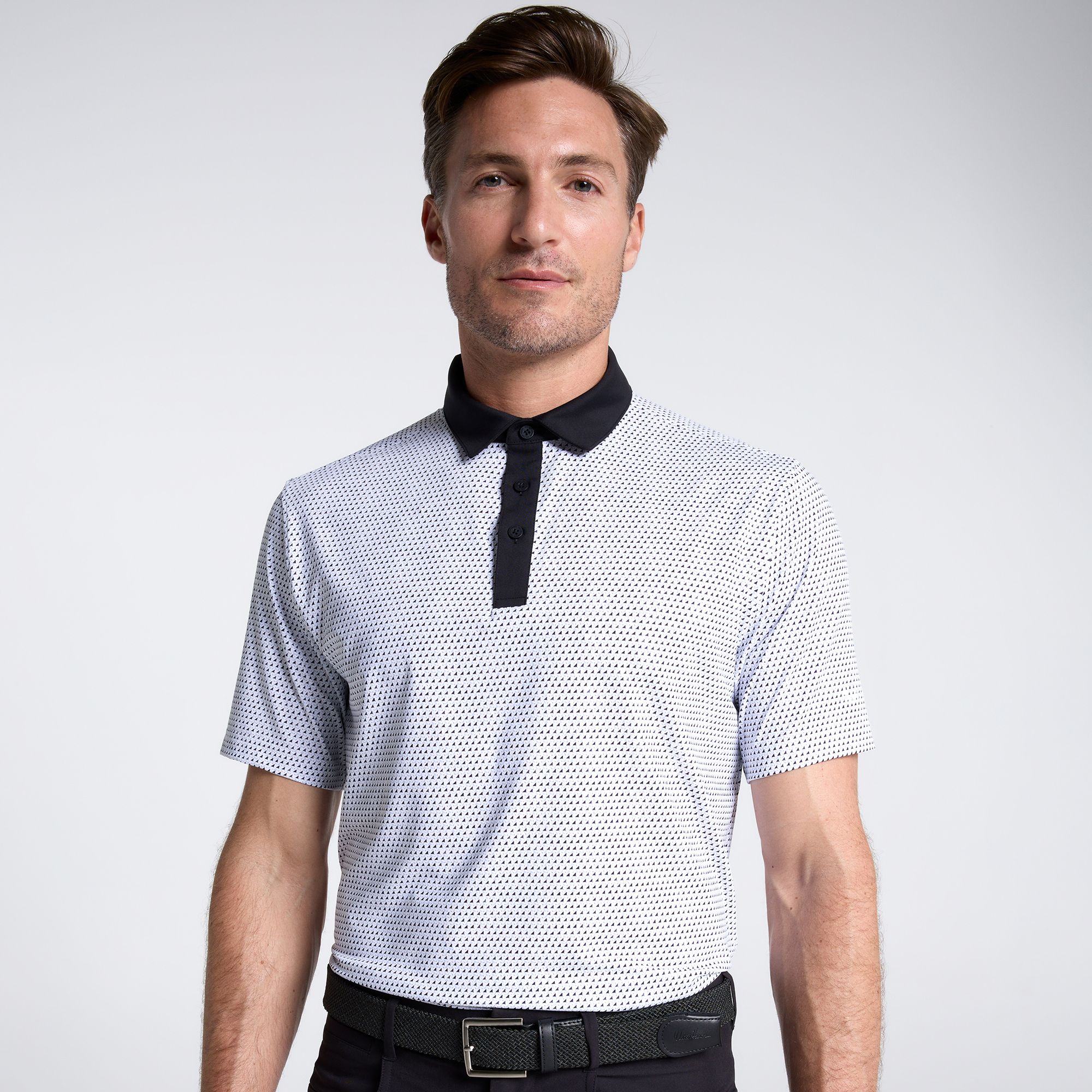Walter Hagen Men's Performance 11 Novelty Print Golf Polo
