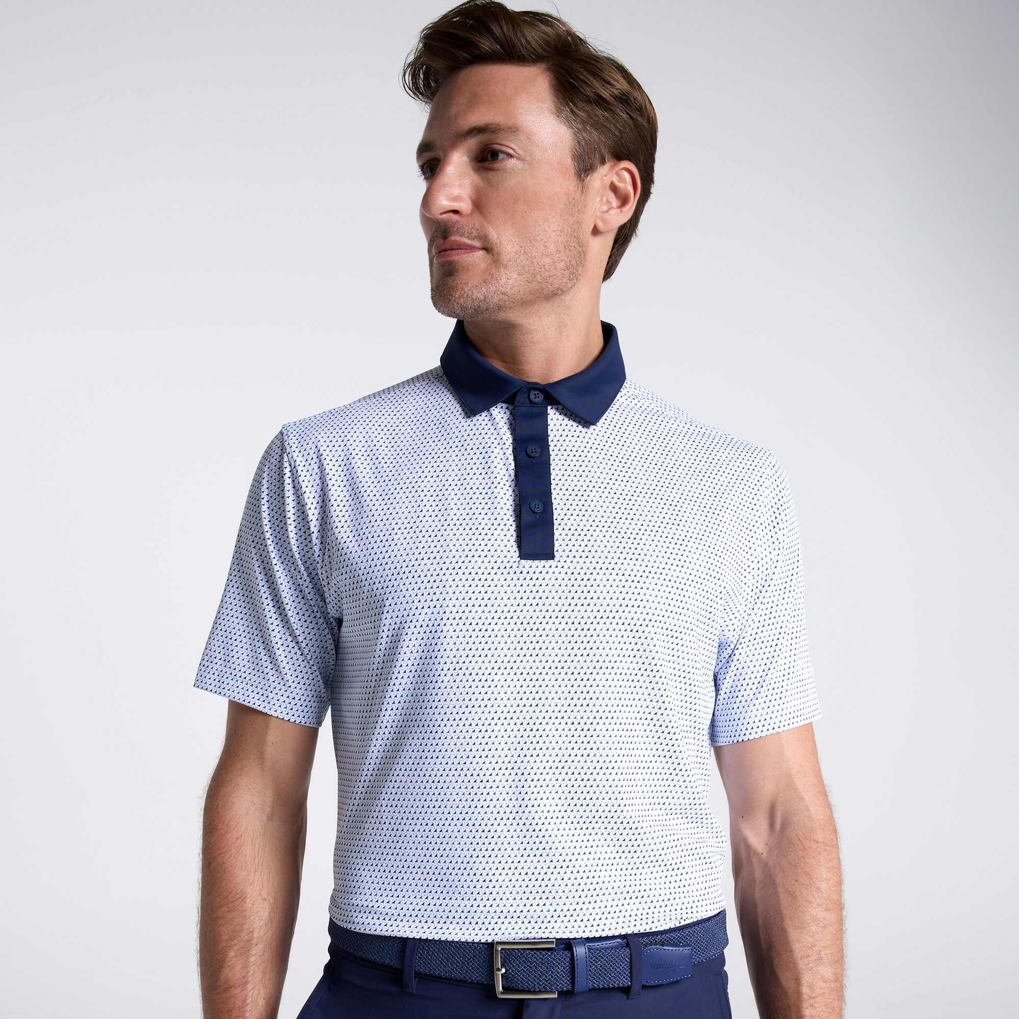 Walter Hagen Men's Performance 11 Novelty Print Golf Polo