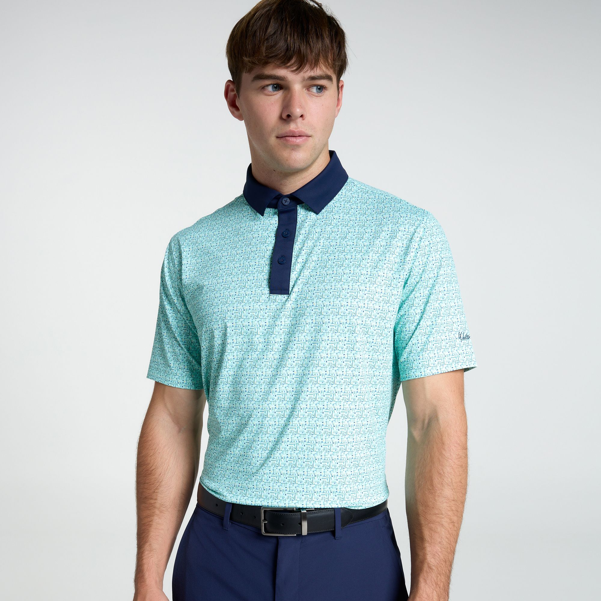 Walter Hagen Men's Performance 11 Novelty Print Golf Polo