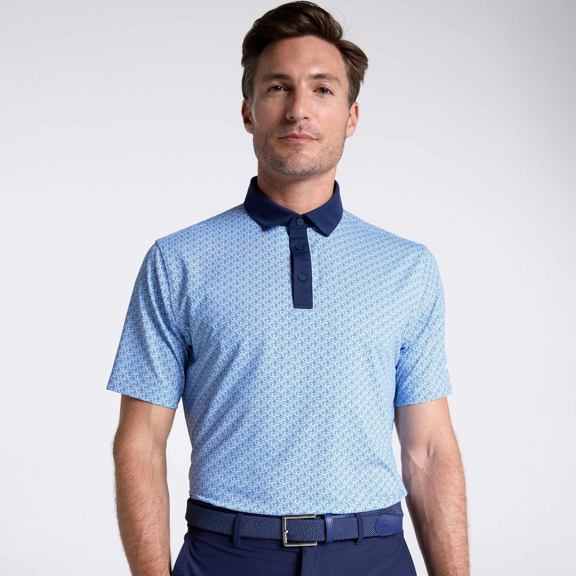 Walter Hagen Men's Performance 11 Novelty Print Golf Polo
