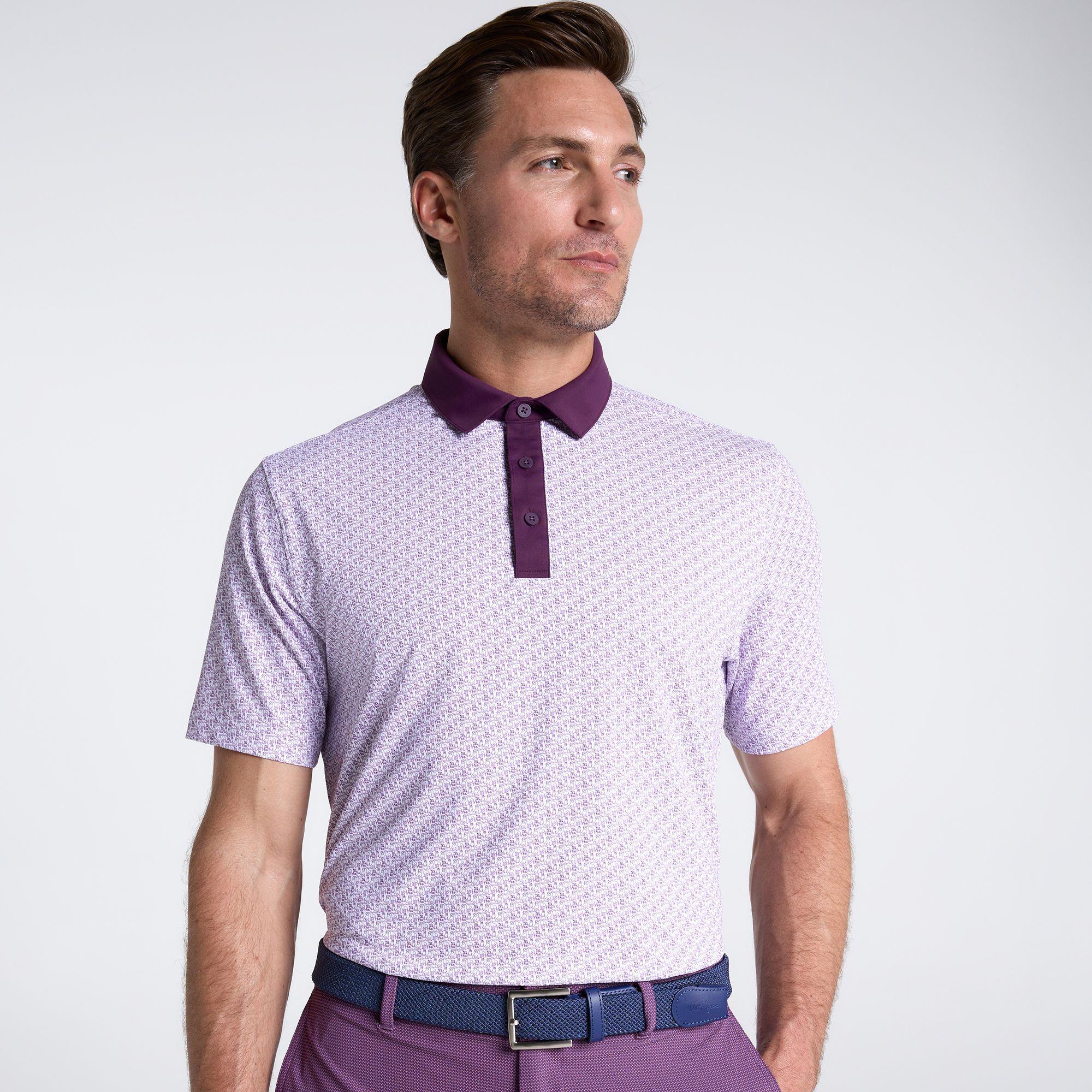 Walter Hagen Men's Performance 11 Novelty Print Golf Polo
