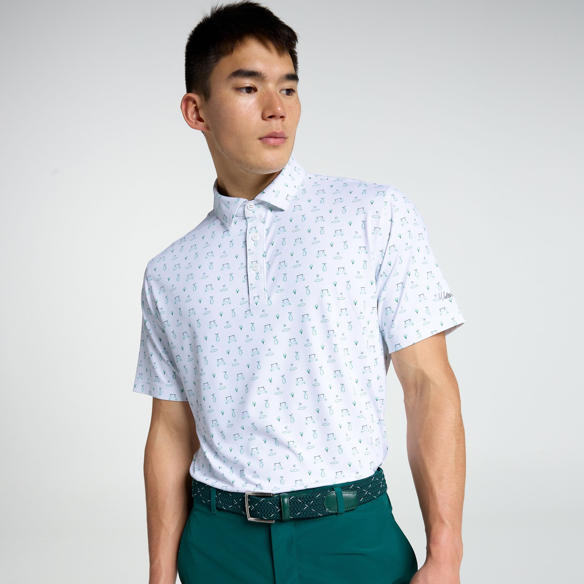 Walter Hagen Men's Performance 11 Novelty Print Golf Polo