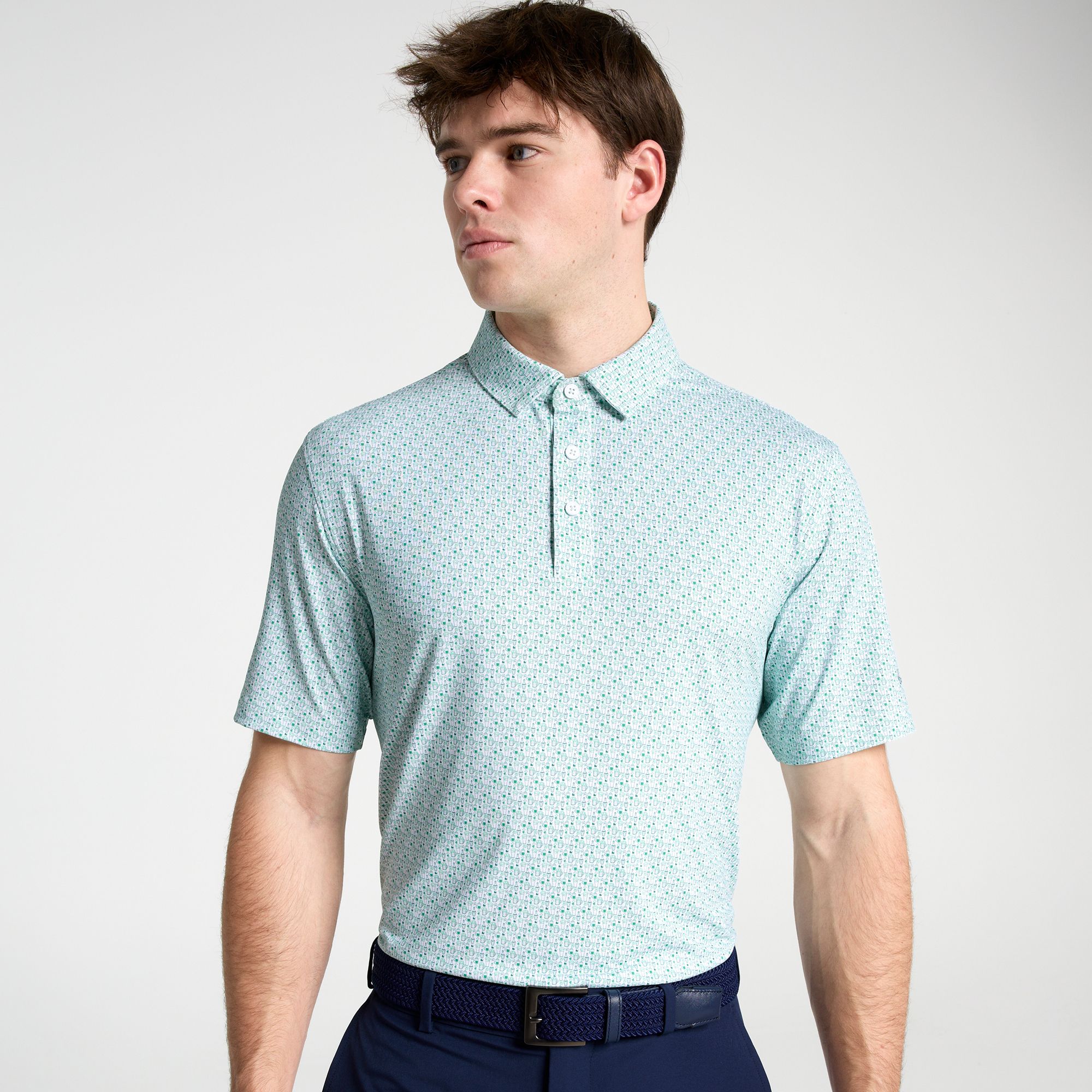 Walter Hagen Men's Performance 11 Novelty Print Golf Polo