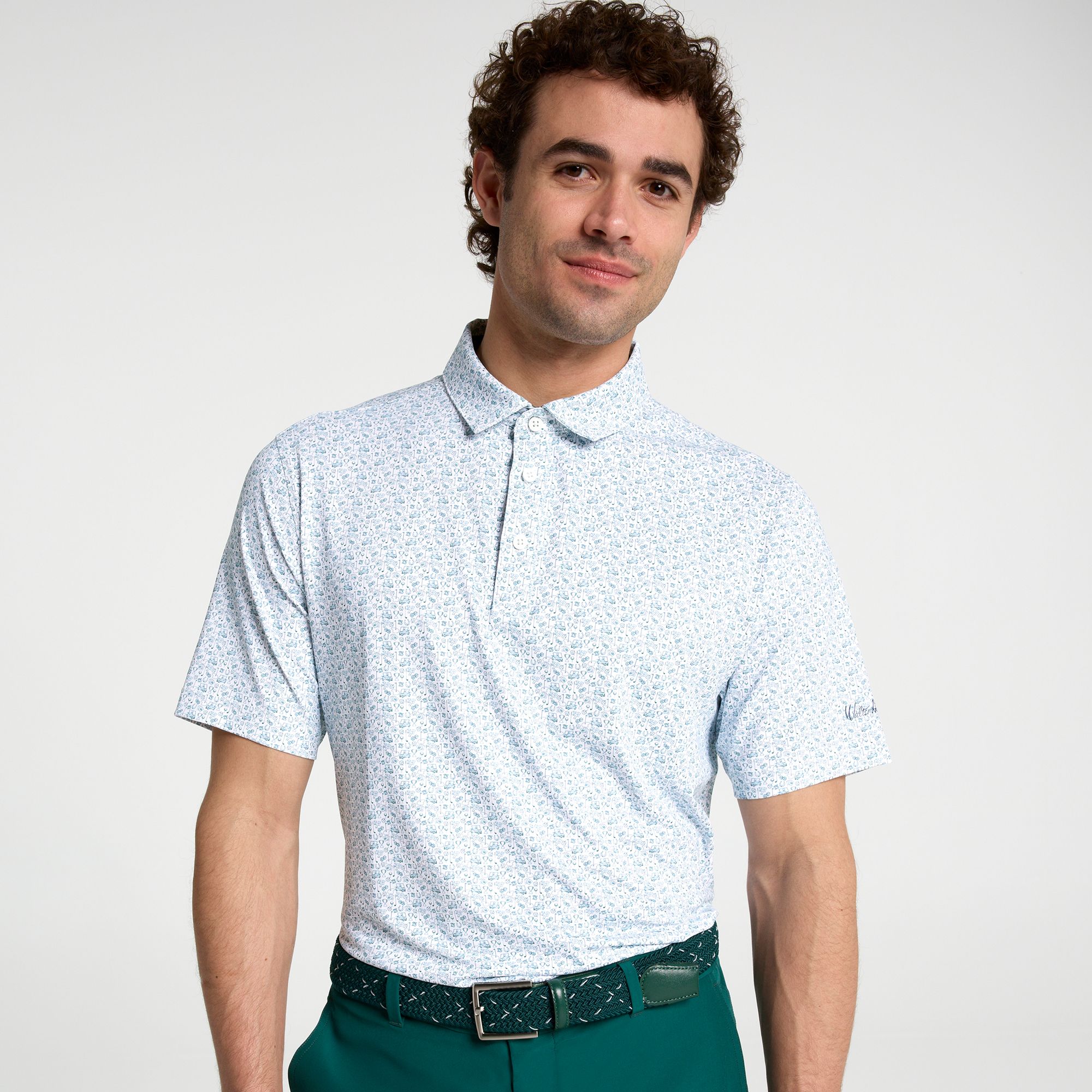 Walter Hagen Men's Performance 11 Novelty Print Golf Polo
