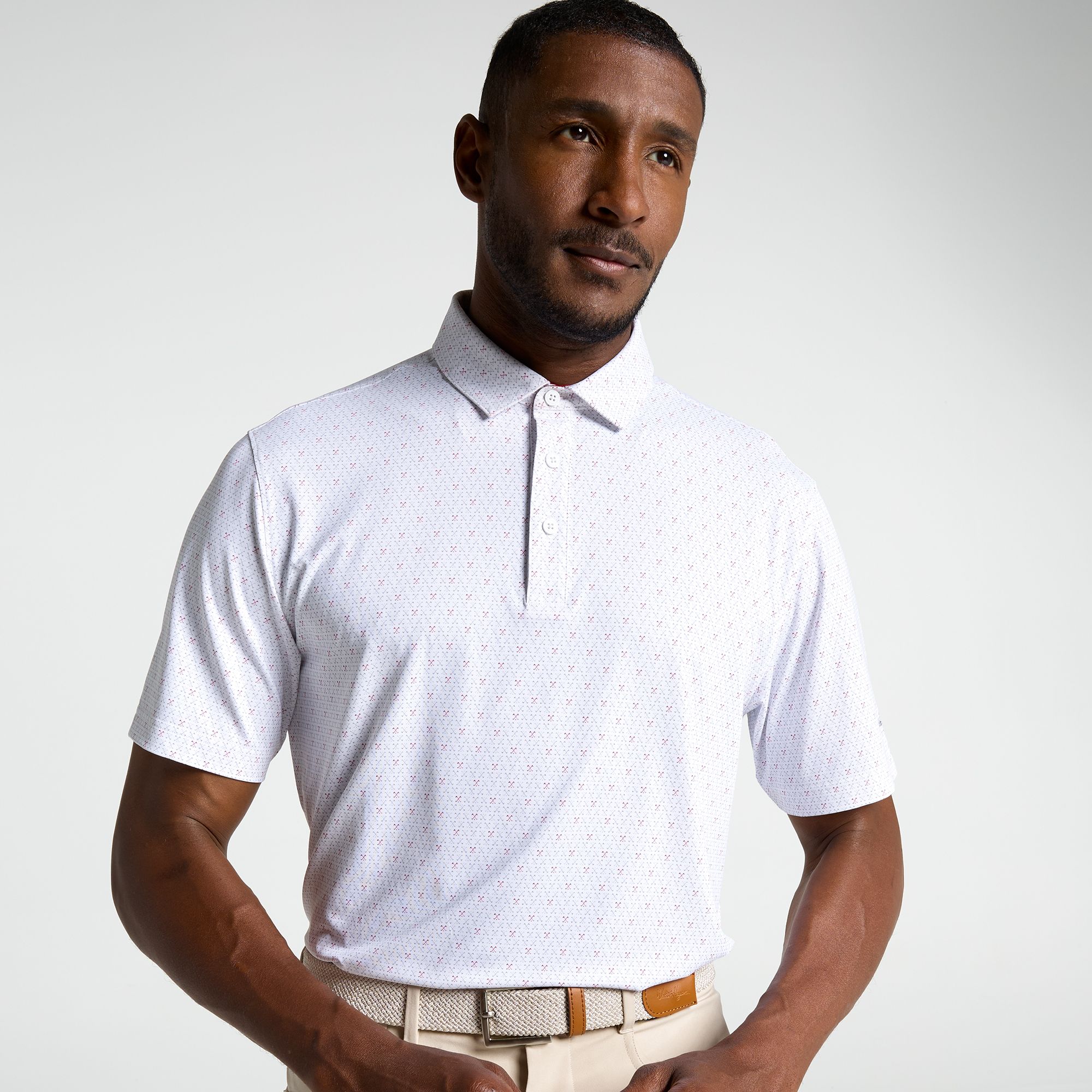 Walter Hagen Men's Performance 11 Novelty Print Golf Polo