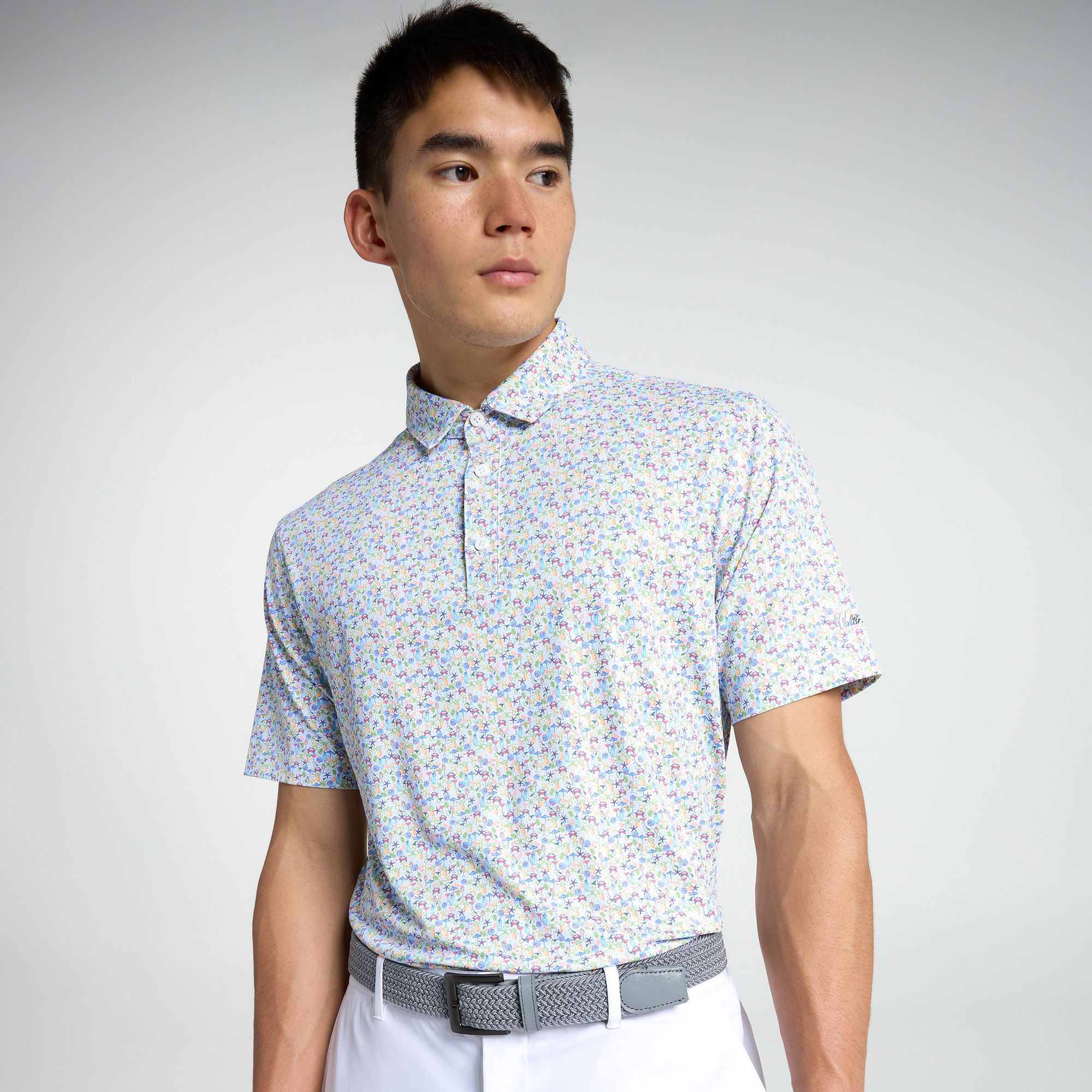 Walter Hagen Men's Performance 11 Novelty Print Golf Polo