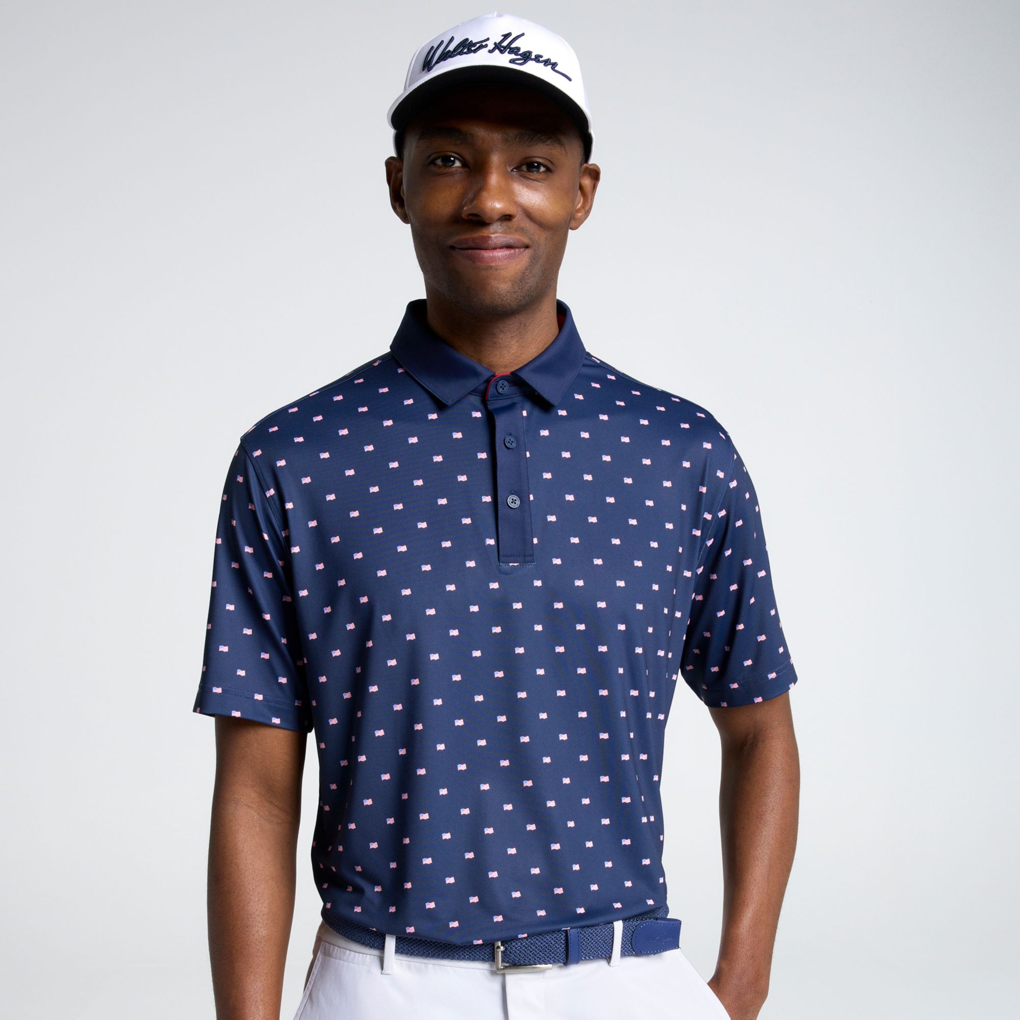 Walter Hagen Men's Performance 11 Novelty Print Golf Polo