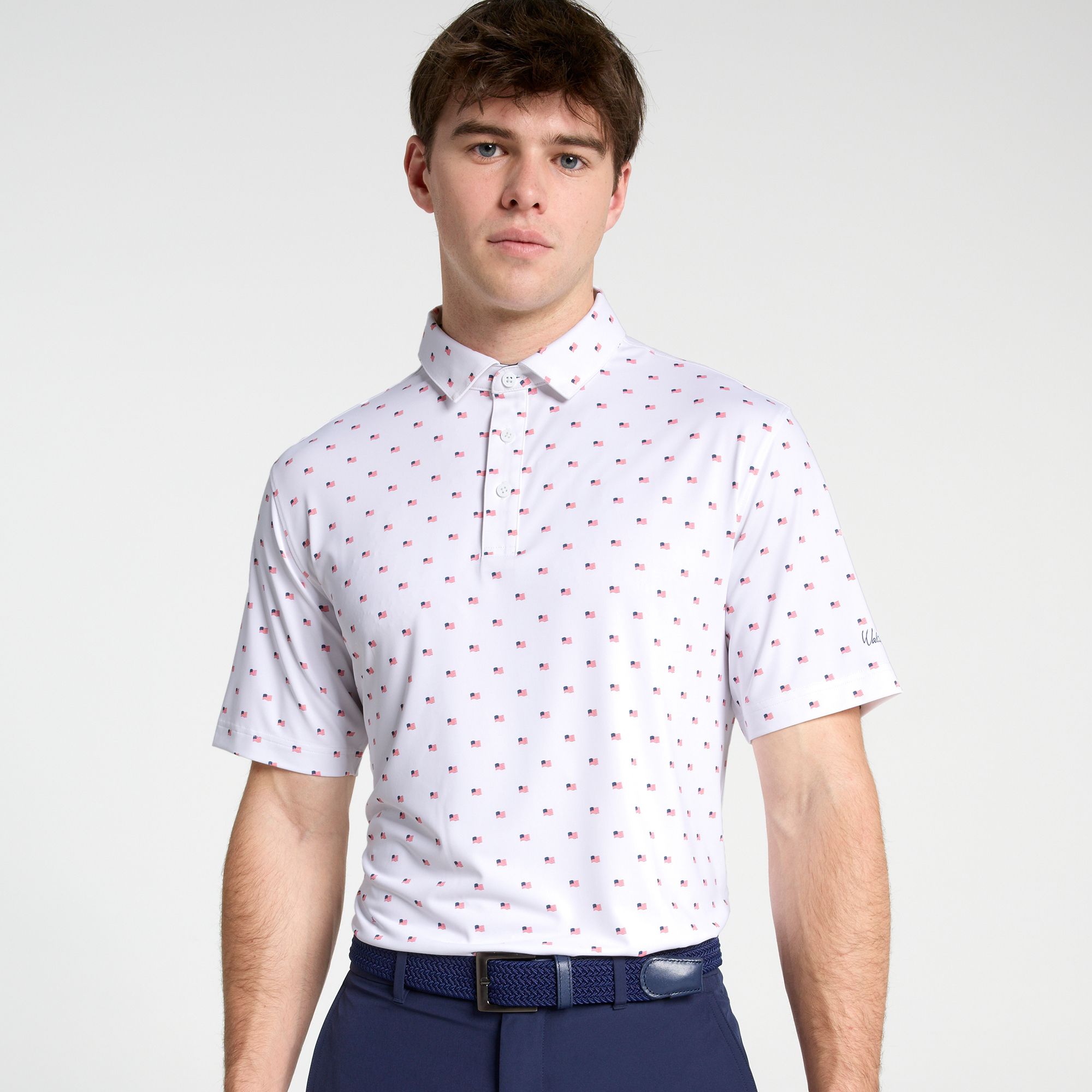 Walter Hagen Men's Performance 11 Novelty Print Golf Polo