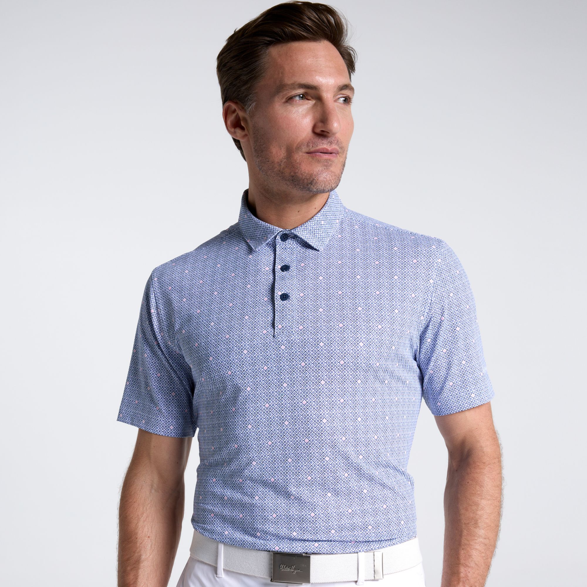 Walter Hagen Men's Performance 11 Novelty Print Golf Polo