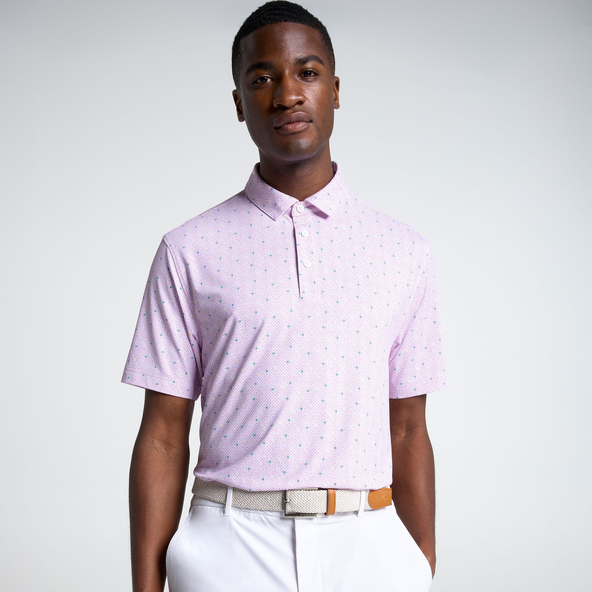 Walter Hagen Men's Performance 11 Novelty Print Golf Polo