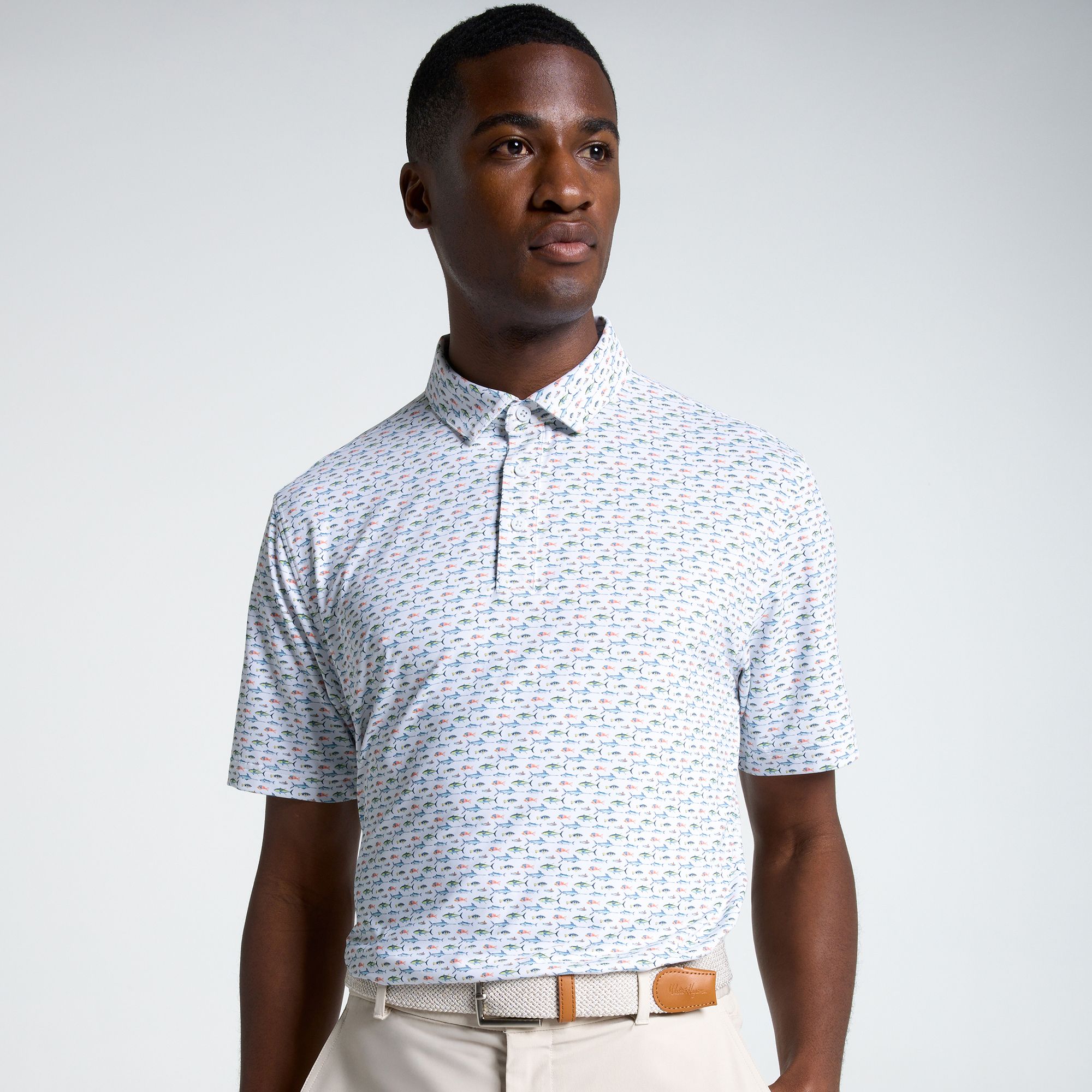 Walter Hagen Men's Performance 11 Novelty Print Golf Polo