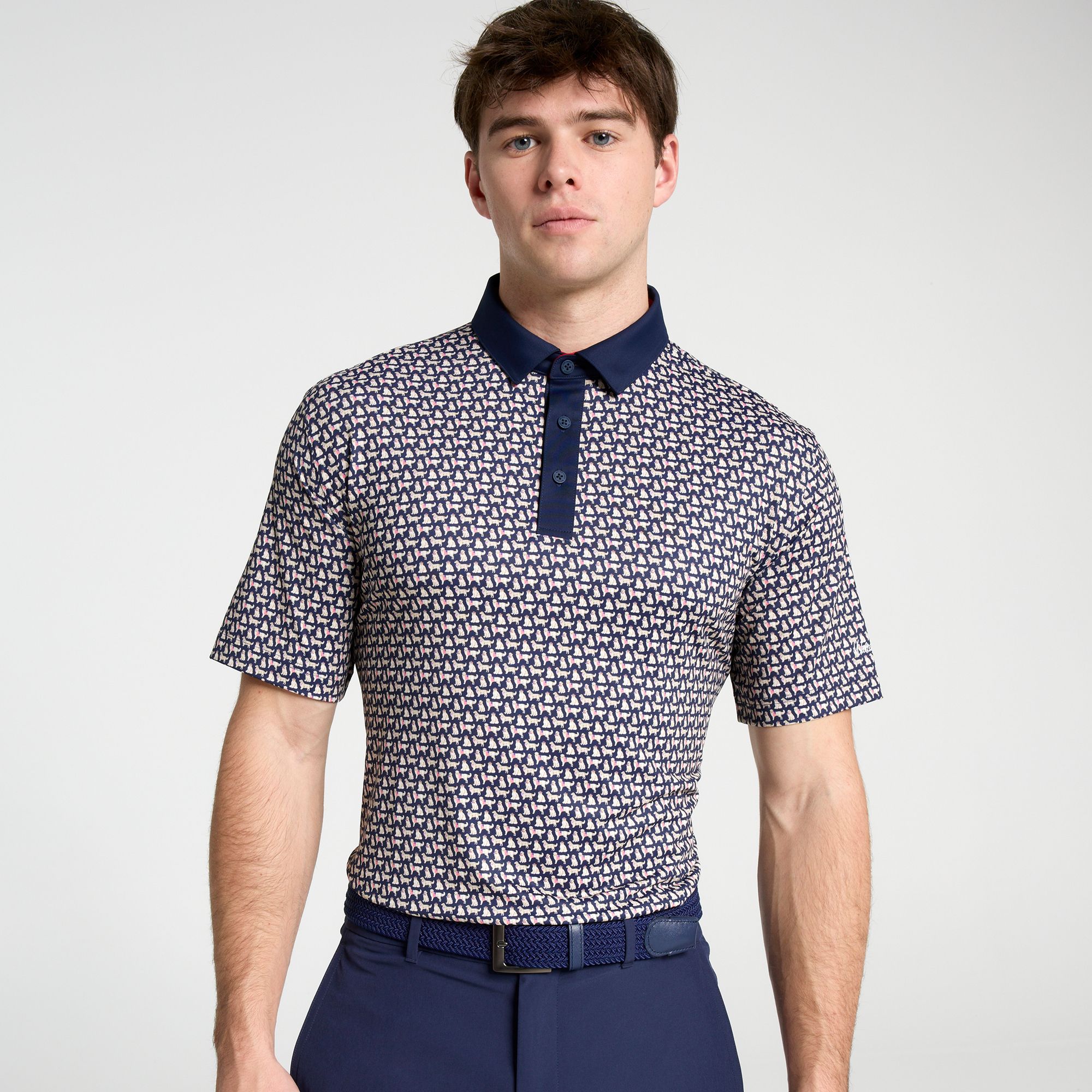 Walter Hagen Men's Performance 11 Novelty Print Golf Polo