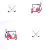 Usa Golf Cart White