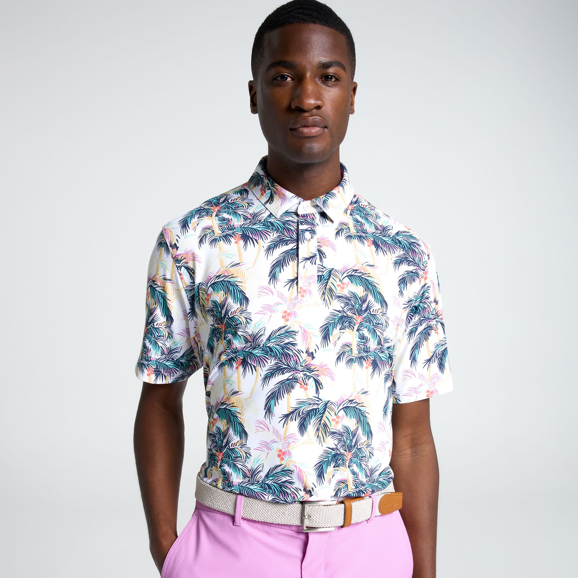 Walter Hagen Men's Performance 11 Novelty Print Golf Polo