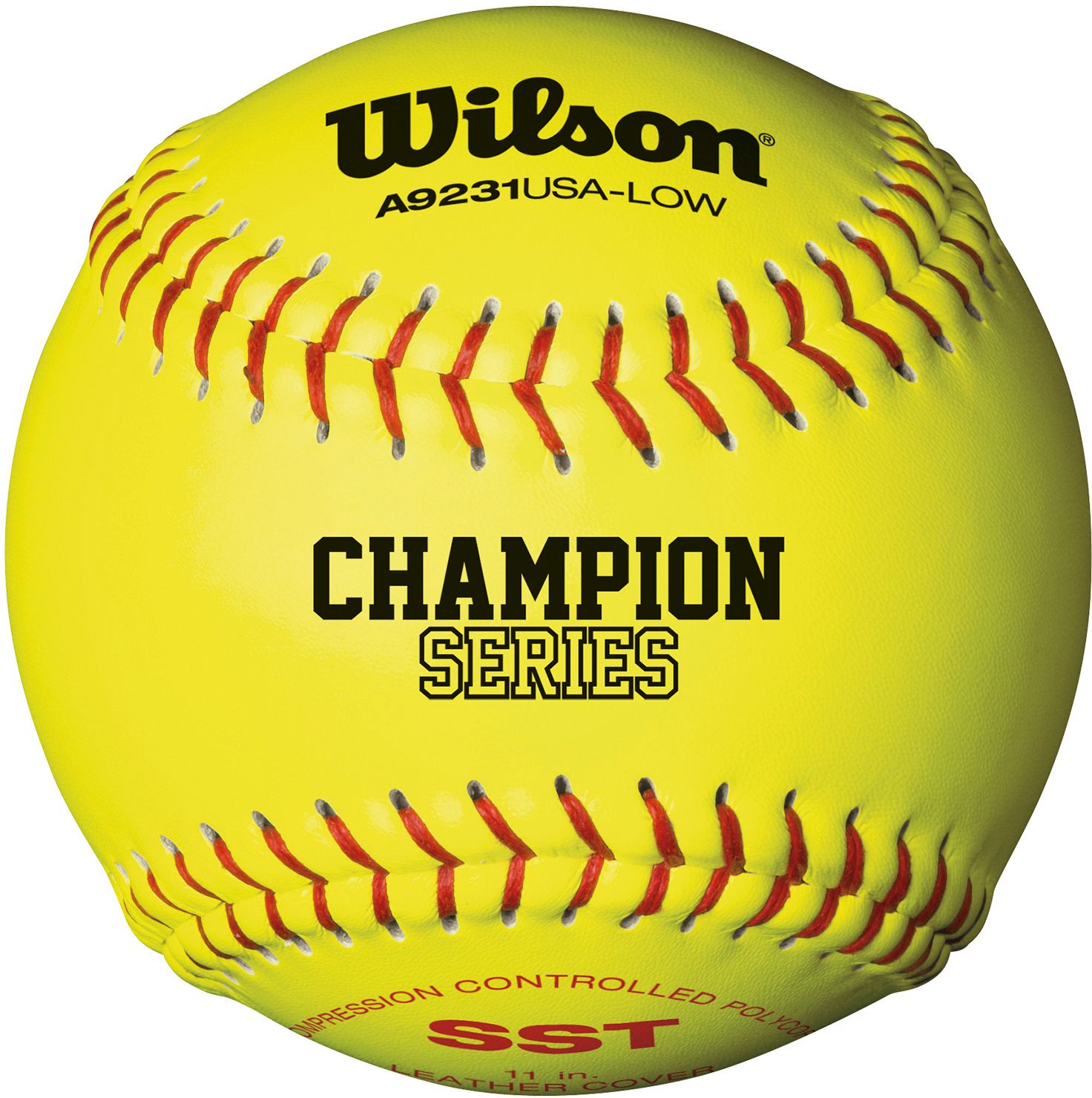 Worth Sports 12 ASA NFHS Fastpitch Dream Seam Yellow Softball