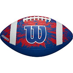 Wilson Deep Threat Junior Blue and Grey Football