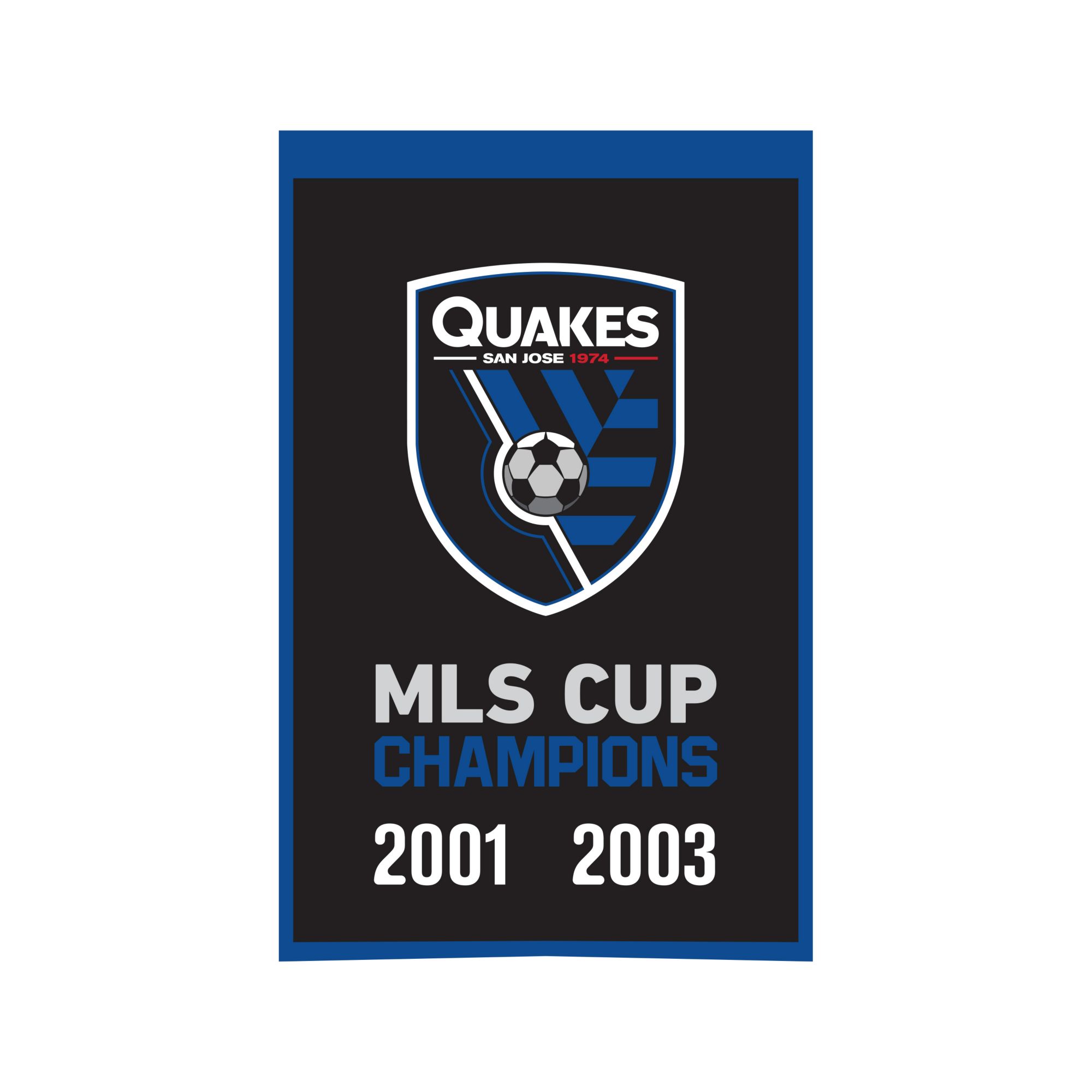 Winning Streak Sports San Jose Earthquakes Champs Banner