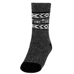 Northeast Outfitters Men's Cozy Cabin Brushed Heather Tribal Print Crew Socks