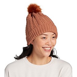 Northeast Outfitters Women's Cozy Cabin Cable Knit Fur Pom Hat