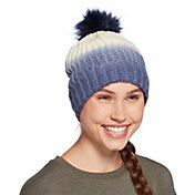 Northeast Outfitters Women's Cozy Cabin Ombre Fur Pom Hat