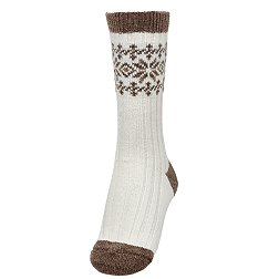 Northeast Outfitters Women's Cozy Cabin Ribbed Fair Isle Boot Socks