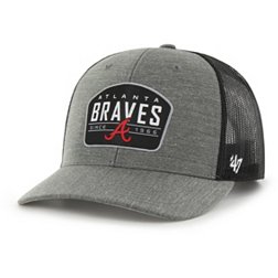 '47 Men's Atlanta Braves Charcoal Adjustable Trucker Hat